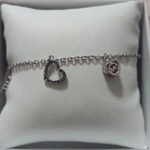 Michael kors  Silver heart bracelet MKJX7780040